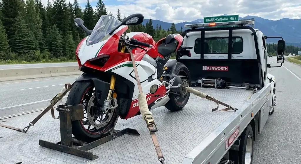 Victoria motorcycle tow truck service