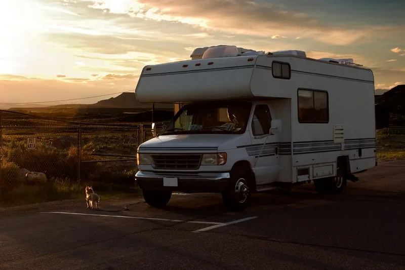 Victoria RV motorhome ready for transport