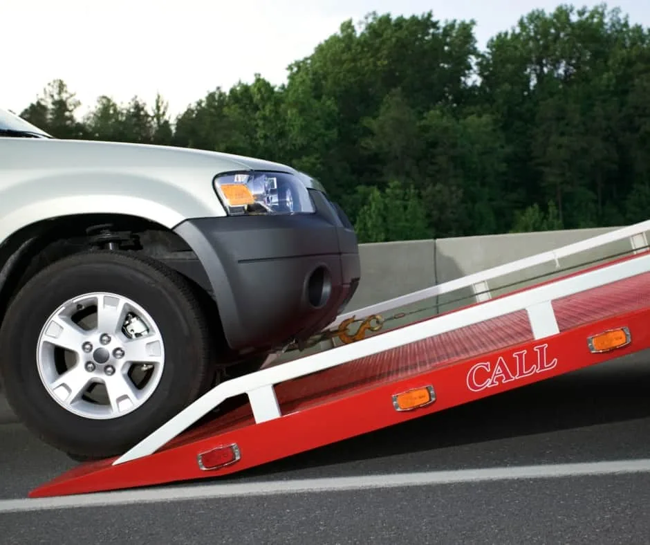 Victoria local tow truck on residential street
